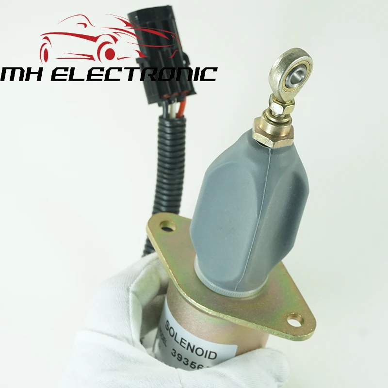 

MH Electronic for Cummins 6CT Diesel Parts Engine Stop Solenoid Fuel Shutdown Solenoid Valve Shut off Stop 24V 3935650 3935649