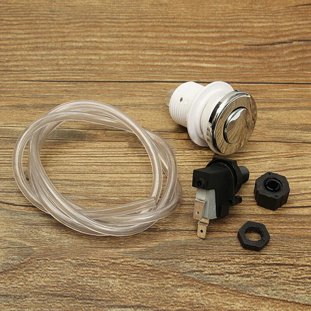 On/Off Push Button Switch push button switch Jetted Jet Bath Spa Hose Air Pool 1m Hose Air Pressure Switch Rated At 16amp 125-250V
