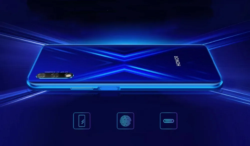 Honor 9X4 Гб ОЗУ, 64 Гб ПЗУ, восьмиядерный смартфон Kirin 810, 6,59 дюймов, 48 МП, двойная тыловая камера, 4000 мАч, Google Play, Android 9,0