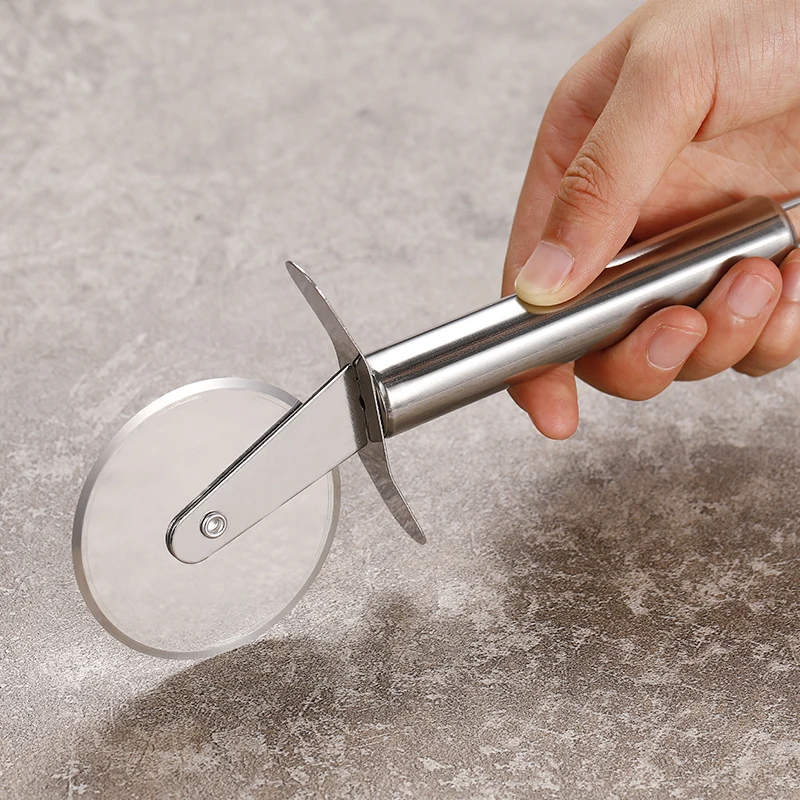 Stainless Steel Pizza Cutter Pizza Wheel Slicer Cake Bread Pies Round Knife Kitchen Tools Baking Cutting Tools pizza cutter cake cutter pizza knife