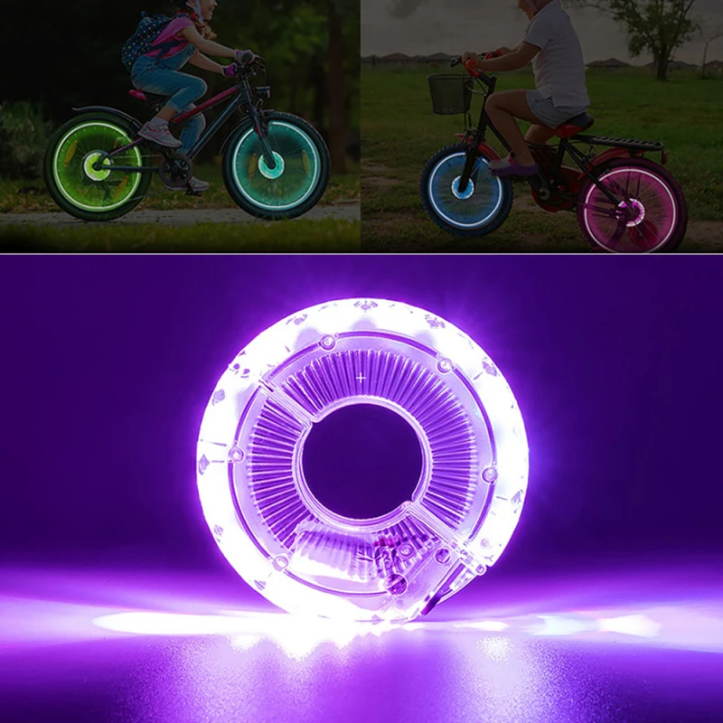 Smart LED Bicycle Wheel Light Bike Front Tail Hub Spoke One Lamp with 7 Color 18 Modes Rechargeable Kids Balance Bike Light Smart LED Bicycle Wheel Light Bike Front Tail Hub Spoke One Lamp with 7 Color 18 Modes Rechargeable Kids Balance Bike Light