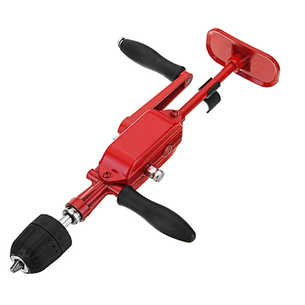 

0.8-10mm Drill Chuck Two Gear Hand Drill Automatic Miniature Hand Crank Tapping Machine Suitable for Wood Bamboo Hole Punching