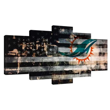 

Miami Dolphins HD Canvas Prints Painting Home Decor Picture Wall Art Poster