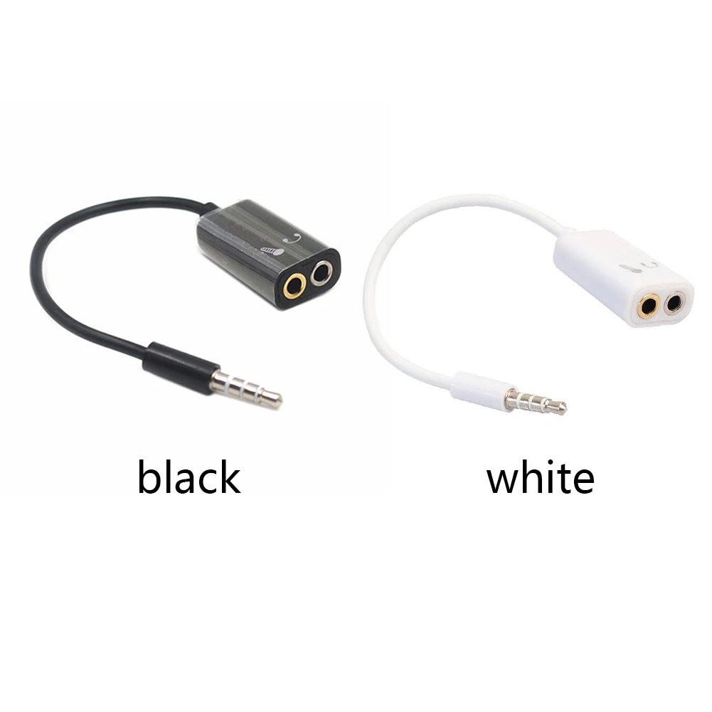 Разветвитель аудиокабеля подключение к ПК прочный портативный адаптер 2 в 1 выход