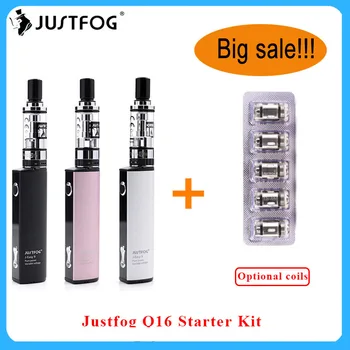 

Bigsale G-taste Justfog Q16 Starter Kit with 900mah battery new Electronic Cigarette Vape Pen Kit with 5pcs justfog q16 coil