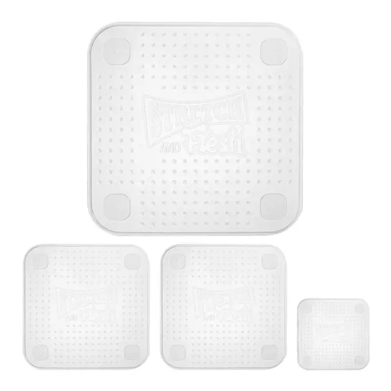 4 шт./компл. многоразовые силиконовые эластичные крышки универсальная крышка