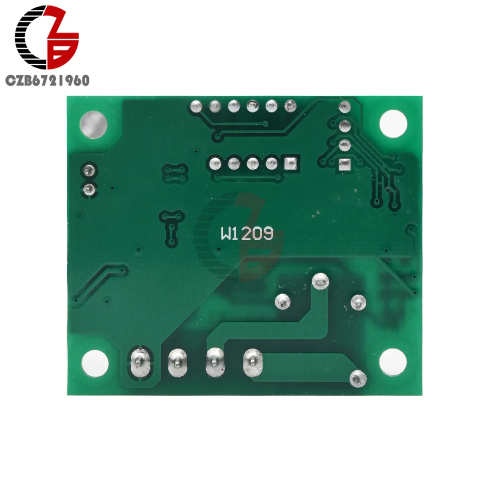 Цифровой терморегулятор DC 5V W1209 Синий светодиодный термостат регулятор