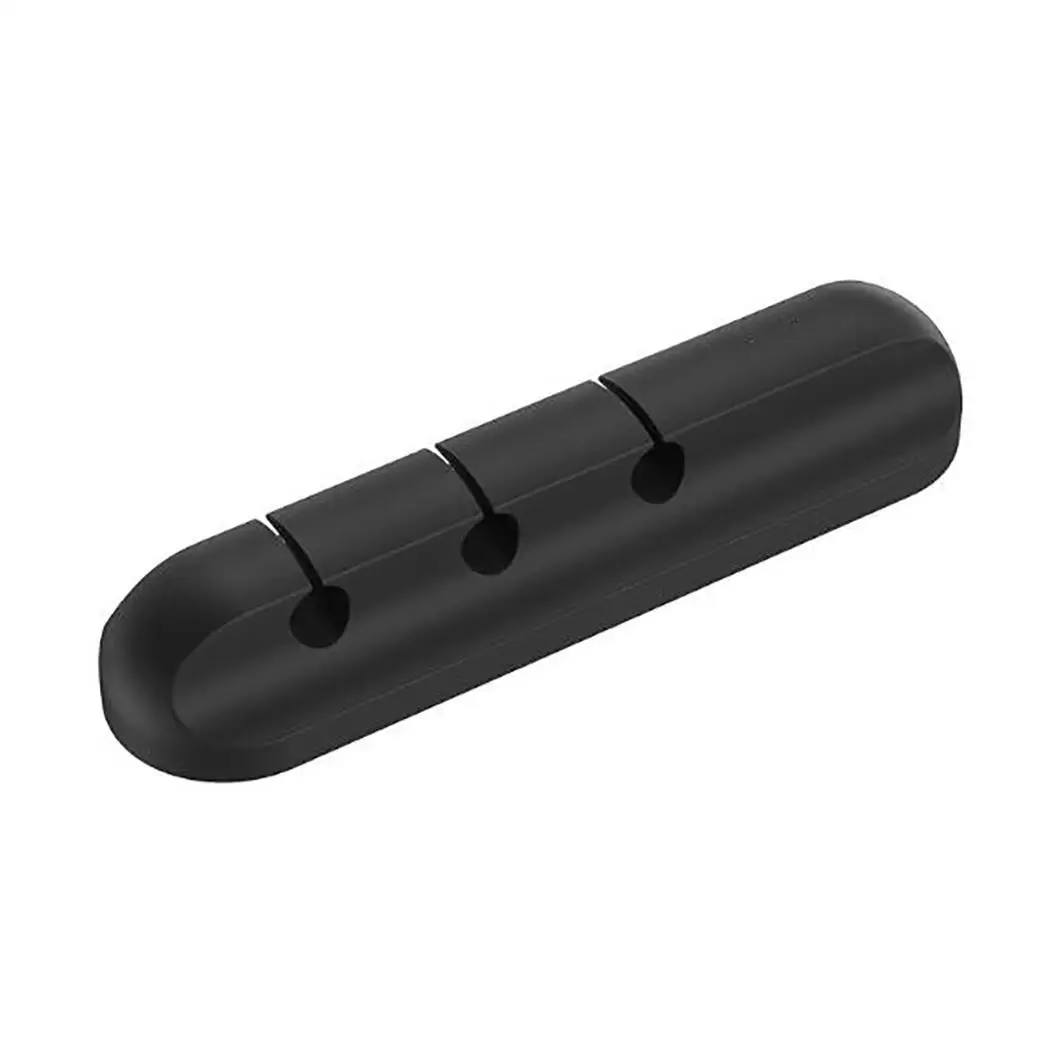 3 holes Прочный силиконовый самоприклеивающийся Настольный кабель для сматывания шнура Органайзер кабель для передачи данных, защита для наушников - Цвет: 3 holes