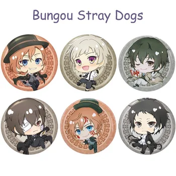 

Anime Bungo Stray Dogs Button Badges Pins Bungou Stray Dogs Adges For Clothes Backpack Pencil Case