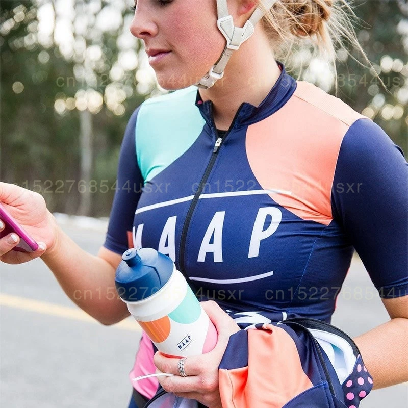 Женский костюм для велоспорта MAAP трикотажный комбинезон с коротким рукавом и