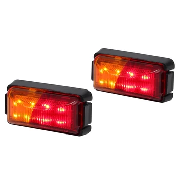 

2Pcs 8Led Truck Boat Trailer Side Marker Taillight Indicators Light Lamp Kit Side Marker Lights
