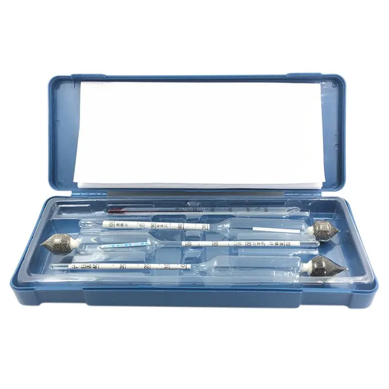 

Promotion! 3pcs/set 0-100% Alcoholometers Professional Breathalyzer alcohol tester Concentration Meter for Wine Alcohol with T