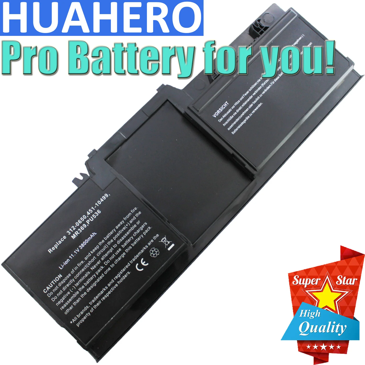 

HUAHERO Laptop Battery for DELL XT Tablet PC X XFR Series PU536 MR369 312-0650 451-10499 312-0855 451-11509 FW273 MR316 PU500