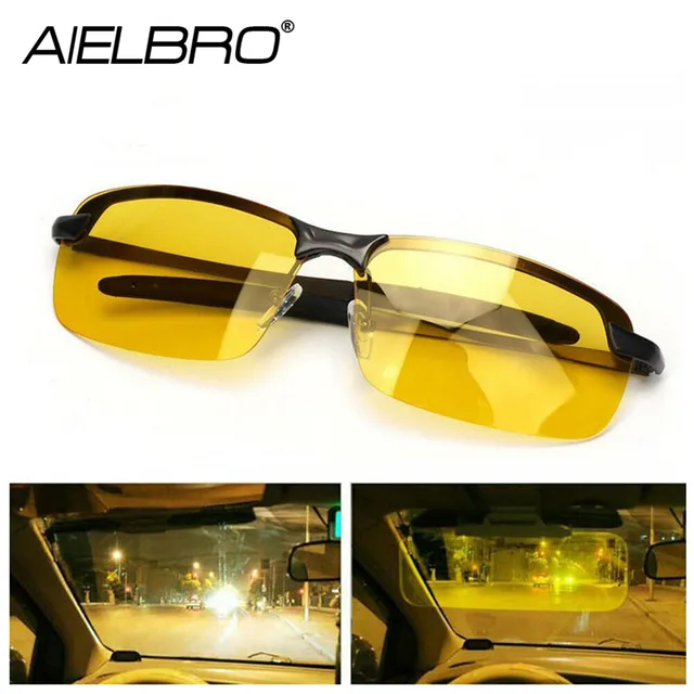 US $2.44 AIELBRO Night Vision Driving Glasses Polarized Driving Sunglasses Men Women Anti-glare Night Vision