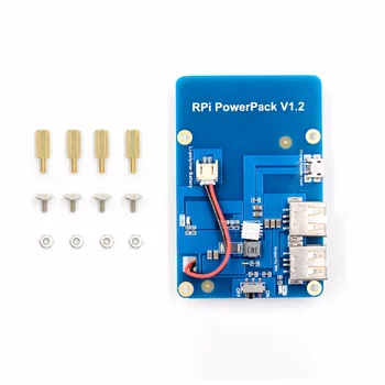 

Lithium Battery Pack Expansion Board Power Supply with Switch for Raspberry Pi 3,2 Model B,1 Model B+ Banana Pi