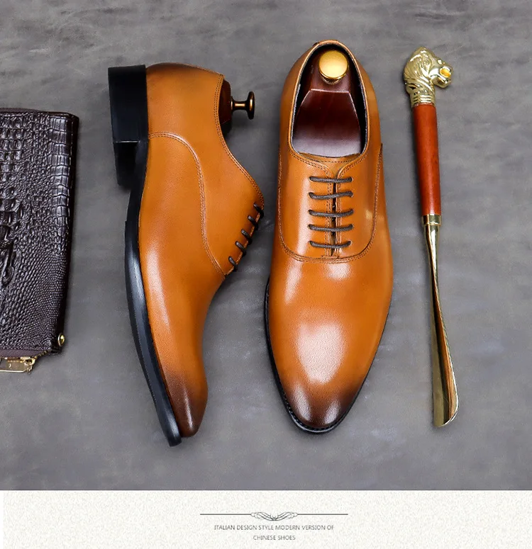 italiano homem negócios genuíno sapatos de couro