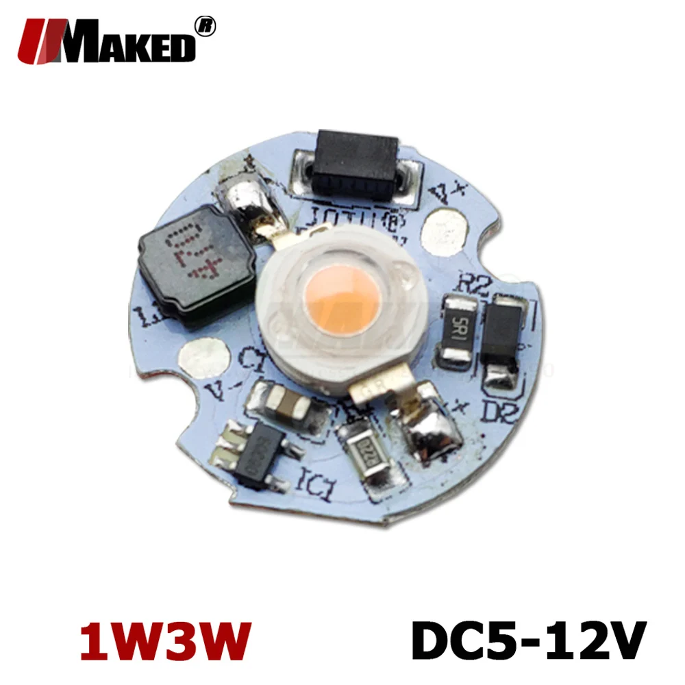 Светодиодная лампа DC5-12V LED PCB led 1 Вт 3 светодиодный чип SMD COB Doide теплый холодный