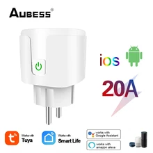 

EU 20A Smart Plug WiFi Bluetooth-compatible Socket Electricity Statistics Tuya SmartLife APP Control Work With Alexa Google