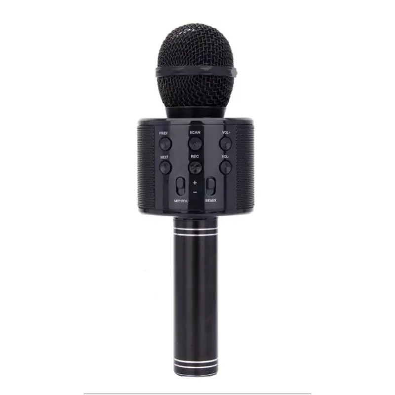 WS858 беспроводной bluetooth-микрофон для караоке стерео микрофон KTV USB динамик плеер