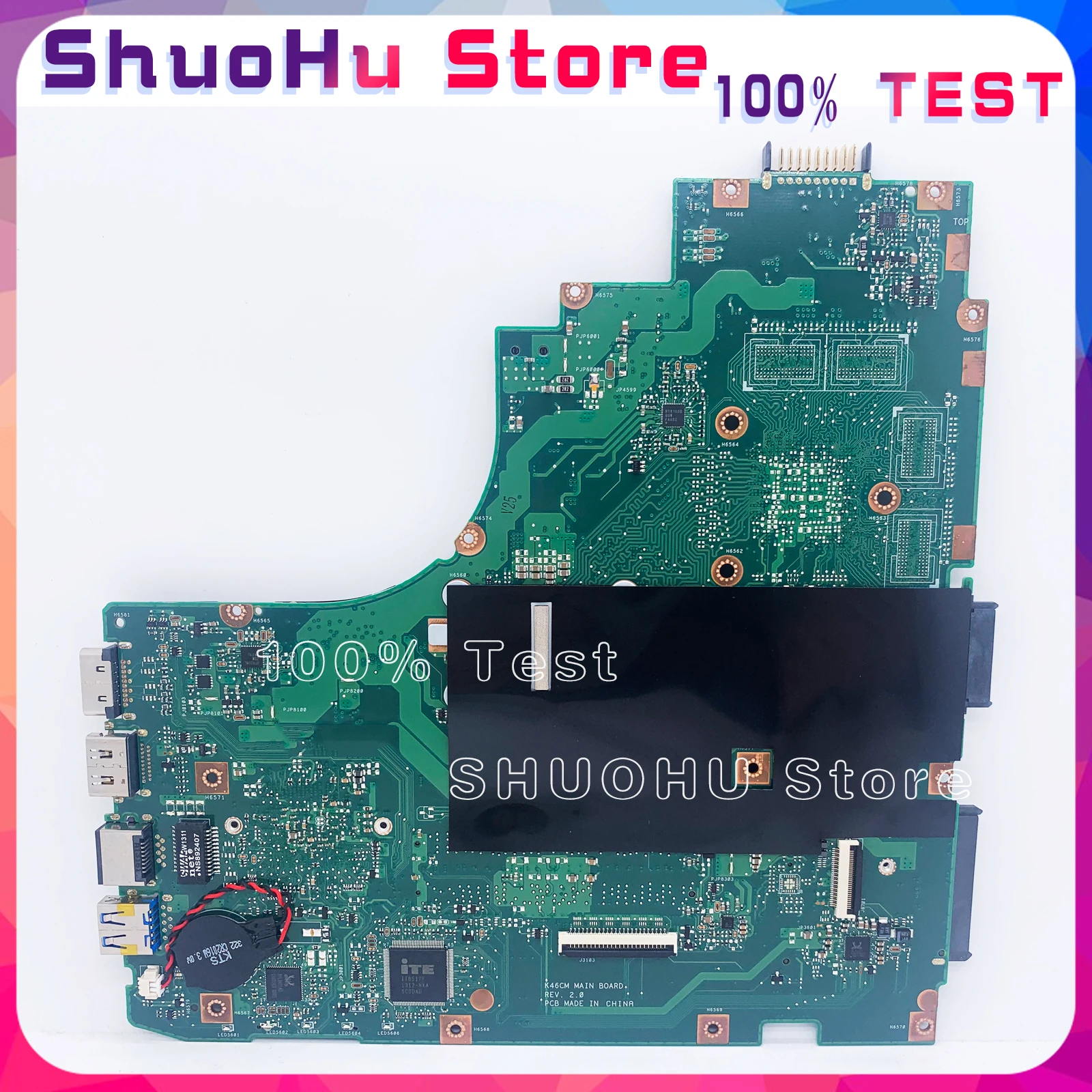Kefu K46ca para Asus K46c K46cm K46cb A46cm Placa-mãe para Laptop Testada 100% Original Placa Principal Cpu 1007u i3 i5 i7 Placa-mãe para notebook - Imagem 5