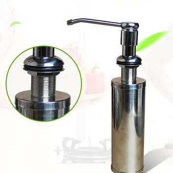

Portable 304 Stainless Steel Liquid Soap Dispenser Press Emulsion Bottle Liquid Dispenser Refillable Pump Bottle For Home Kichen