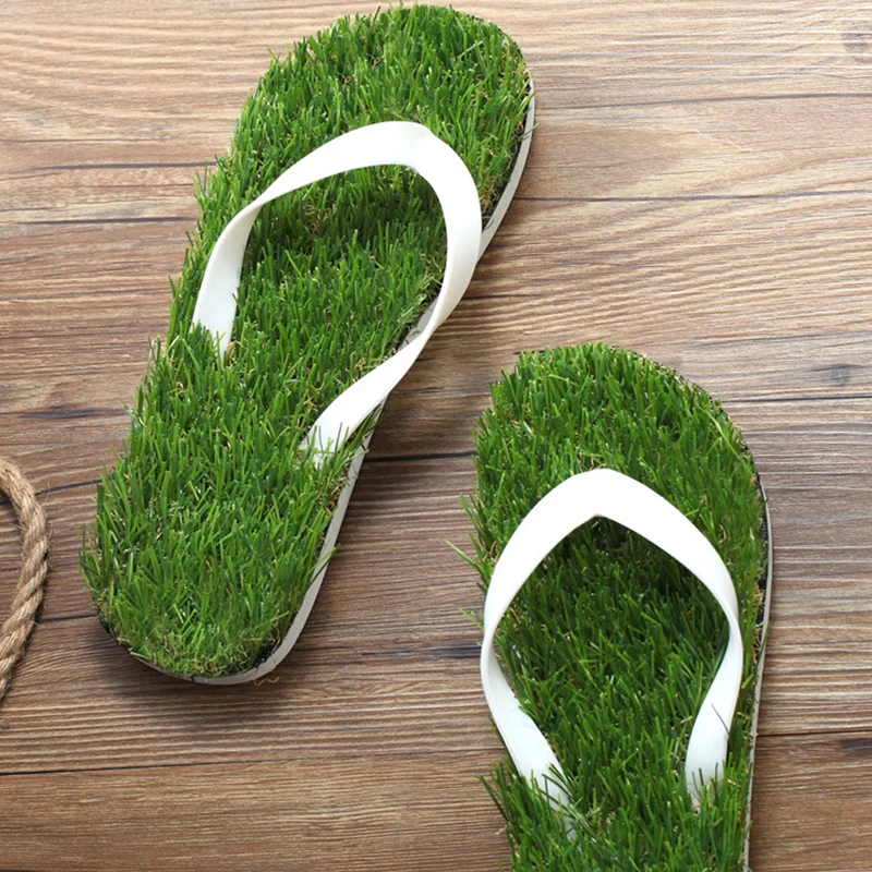 artificial grass slippers