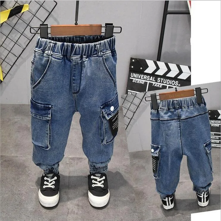 

boys jeans 2-6Years Children Pants Trousers Baby Boys Girls Jeans Fashion Spring Autumn Kids Trousers Children Clothing