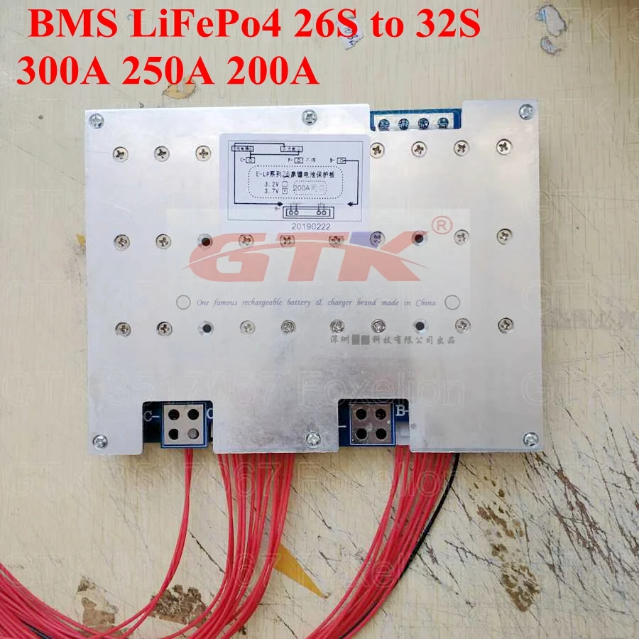 Настройка OEM BMS LiFePo4 26S до 32S 300A 250A 200A Ультра высокая защита тока плата 84v 96v 30S 100v EV мощность двигателя ватт 28S