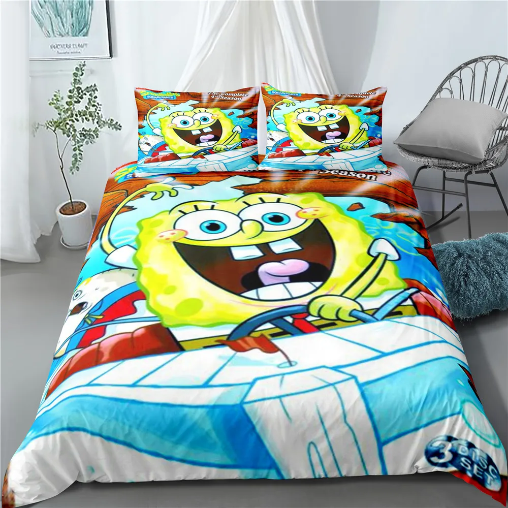 

2/3 PCS Set Classic Animation Printing Bedding Set Machine Washable Comforter Cover Home Decor Duvet Cover Set Full/Queen/King