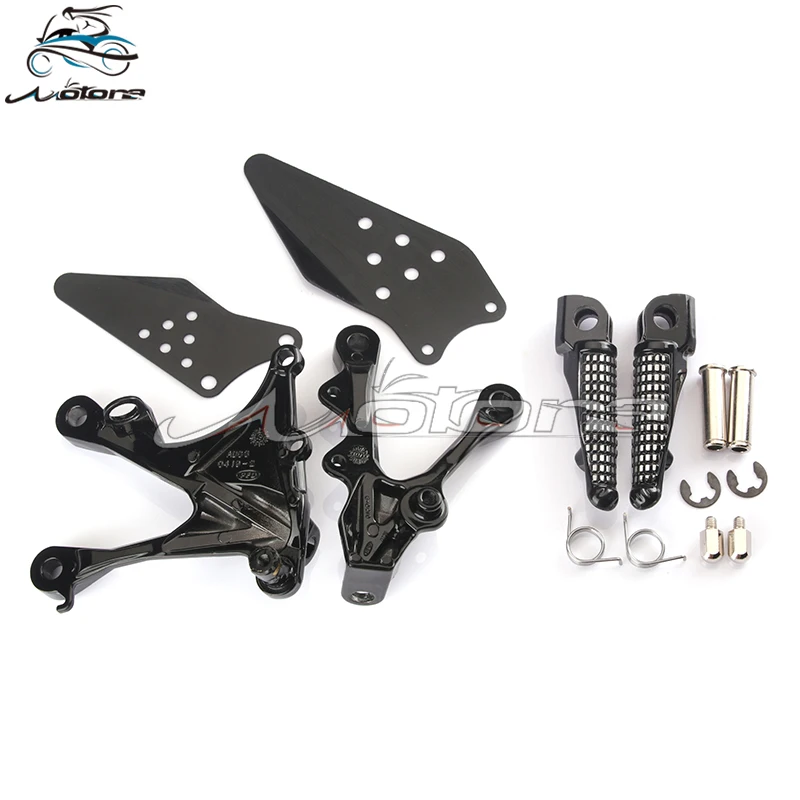 

Front footpegs Foot pegs Footrest Pedals Bracket For KAWASAKI ZX6R ZX-6R 2005-2008 05 06 07 08 ZX636 2005-2006 05 06 Motorcycle