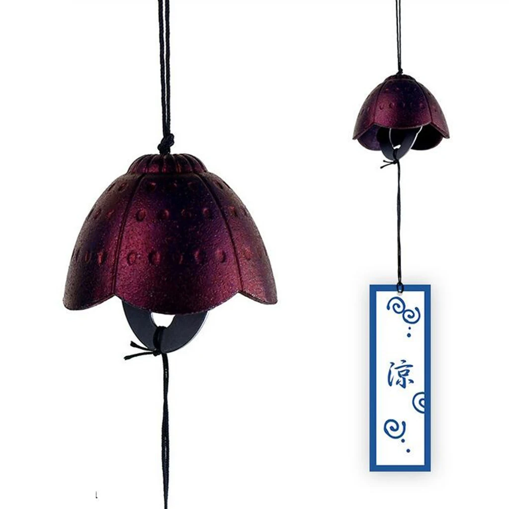 Wind Bell Japanese Cast Iron Windchime Temple Bell Home Ideal Gift