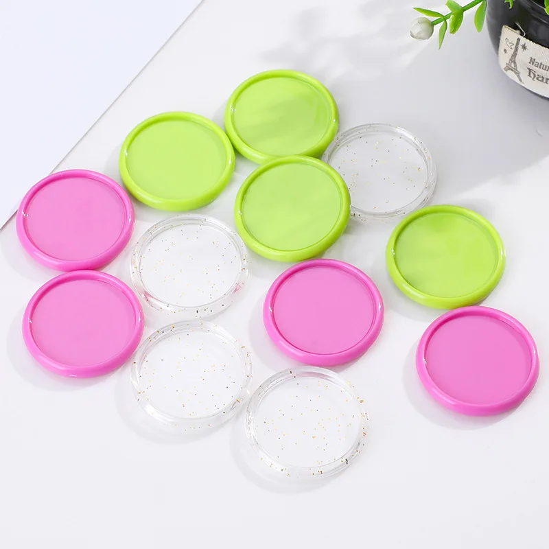 30Pcs 35MM Mushroom Hole Button Notebook Binding Disc Button Loose-leaf 360 Degree Foldable Plastic Disc Office School