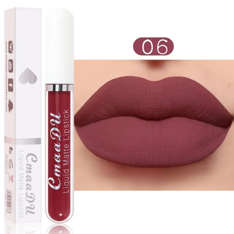 18 Colors Matte Bullet Lipstick Make Up Waterproof Long-Lasting Moisturizing Velvet Lipstick Not Easy To Fade Makeup Cosmetics
