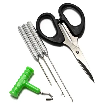 

7pcs Fishing Rigging Bait Needle Set Fishing Knot Puller Hook Needle Scissor Drill Baiting Rig Tool Pesca Carp Fishing Tackle