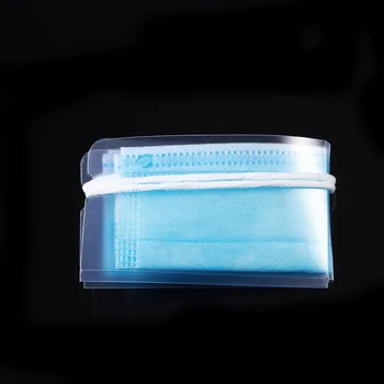 

10pcs Transparent Face Mask Storage Case Disposable Mask Storage Clip Portable Mouth-muffle Organizer Mask Folder