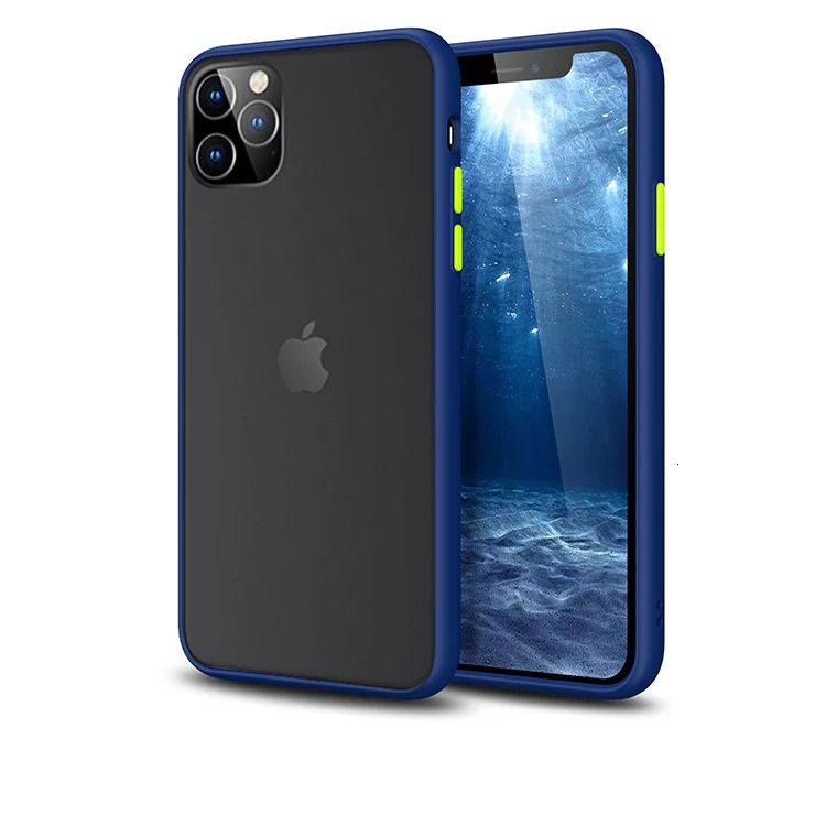 darkblue Роскошные аксессуары эстетический чехол для iphone 11 чехол Pro Max funda mate transparente de lujo para iphone XR XS Max X 7 8 Plus чехол - Цвет: darkblue