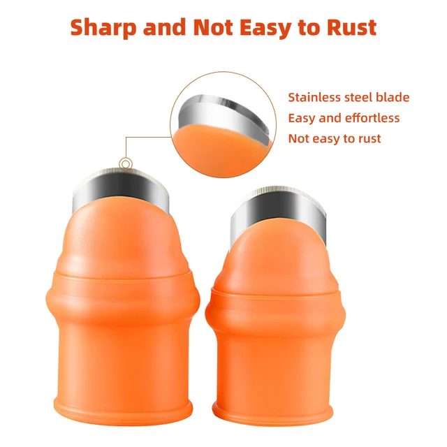 6 db Kertészkedés Hüvelykujj Késsel Gyümölcs- És Zöldségvágás Betakarító Szerszám Növényi Elválasztó Szedés Hordozható Késkert - Image 4