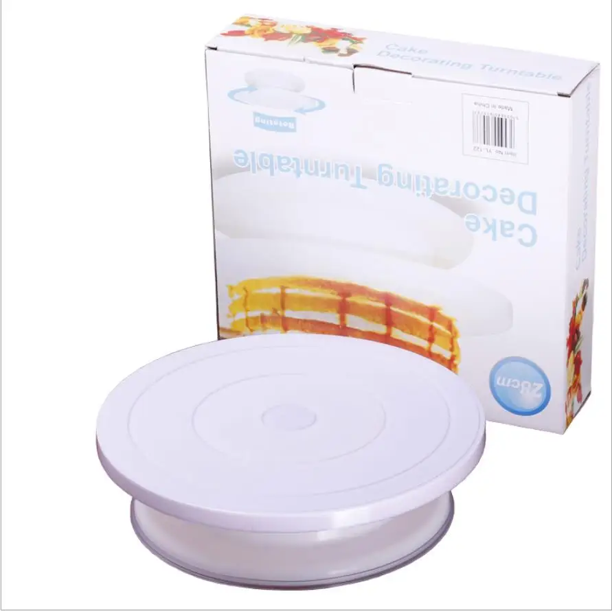 

DIY Rotating Cake Turntable Revolving Cake Decorating Stand Platform Cake Decorating Tool Cake Cookie Biscuits Decorating