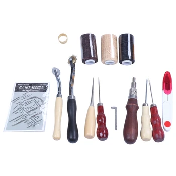 

Sewing Supplies Accessories Tools, Leather Craft Hand Stitching Sewing Tool (14 Pcs Set)