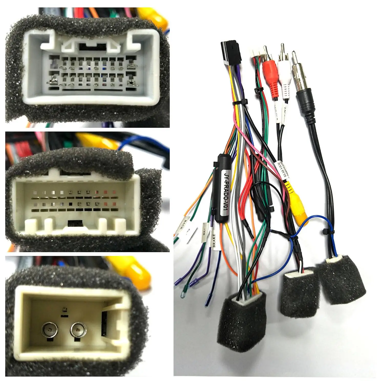 harness cable 1 ARKRIGHT Canbus коробка/Canbus декодер Canbus протокол коробка с силовым кабелем для Toyota Camry/Highlander/Prado 2007-2010 автомобильное радио - Название цвета: harness cable 1