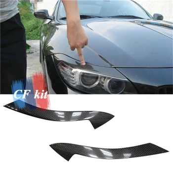 

E89 Carbon Fiber Headlight Cover Stickers Eyebrow Light Eyelid Trim For BMW Z4 E89 Car Styling