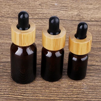 

15ml/10ml5ml Mini Oil Bottles for Essential Oils Amber Glass Vials Bottles with Droppers For Oil Blends Perfumes Lab Bottle