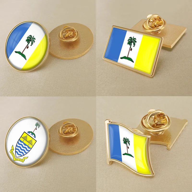 

Coat of Arms of Penang of Malaysia Flag National Emblem Brooch Badges Lapel Pins