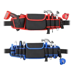 Sac à outils multifonctionnel imperméable pour charpentier, 1 pièce, pochette de réparation de ceinture d'outils, sac à outils de taille, sac à outils en tissu Oxford 