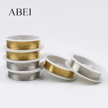 

0.3mm 30yards Gold Silver Copper Wire For Jewelry DIY Handmade Metalic Thread Tools Crafts Accessories Wholesale