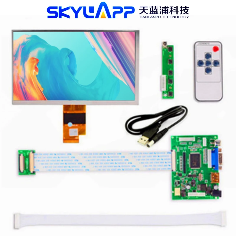 7-дюймовая плата привода с разрешением дисплея 1024*600 (HDMI + VGA 2AV) для Raspberry PI Pcduino