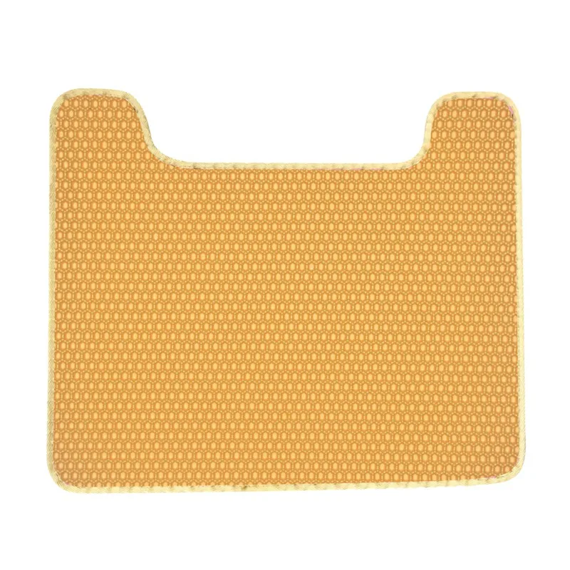 Y Waterproof Cat Litter Trapper Mats U-shaped Cat Litter Mat EVA Anti Splash Double-Layer Easy To Clean Cat Bed - Цвет: Y