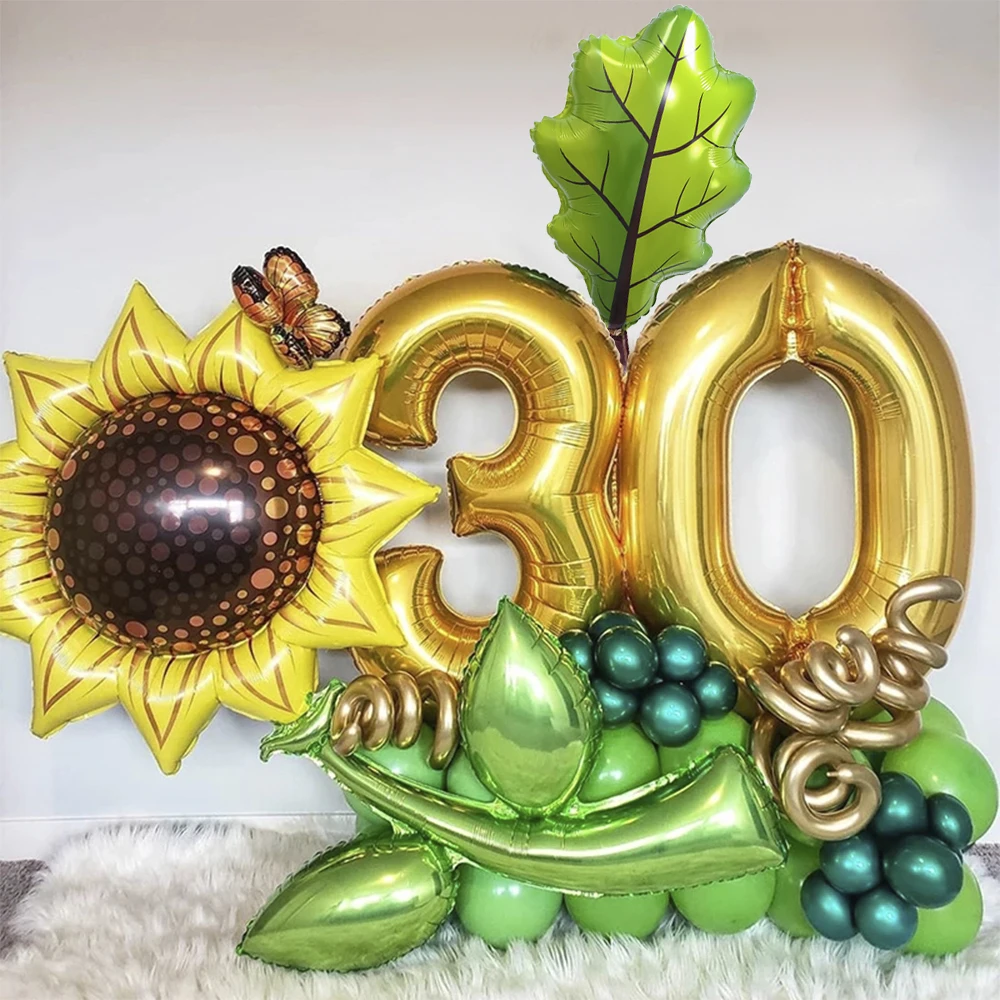 2 шт./компл. воздушные шары из алюминиевой фольги с радужным листом и гелием для