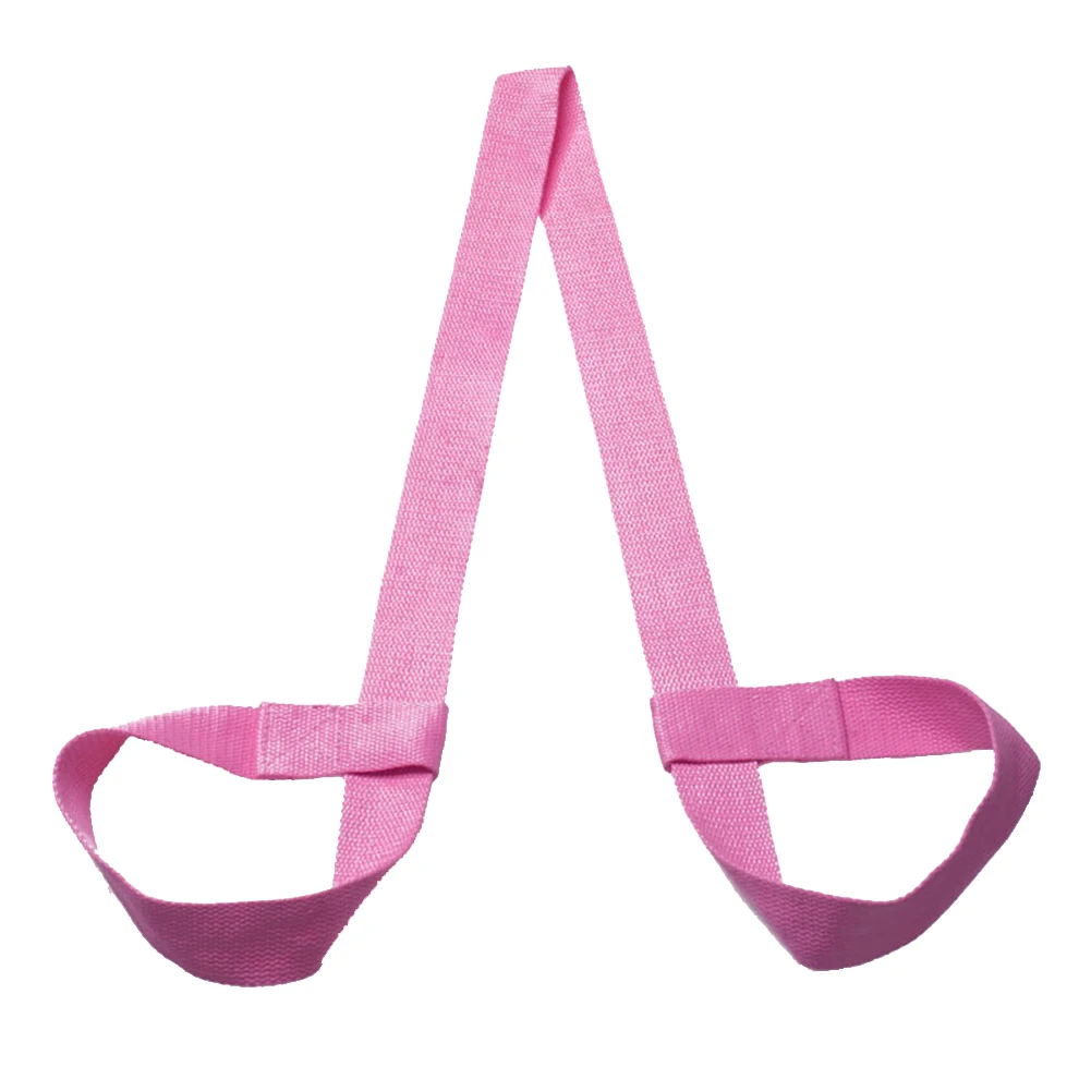 Pink Горячая Регулируемый Коврик для йоги ремень Коврик Слинг Перевозчик плечевой ремень упражнения Спорт тренажерный зал - Цвет: Pink