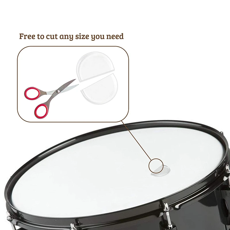 ABUO-Drum амортизаторы 20 штук прозрачный демпфер гелевые подушечки нетоксичный мягкий барабанный демпфер контроль тона для вашего барабана
